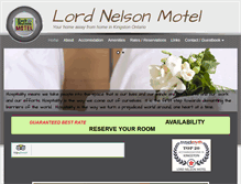 Tablet Screenshot of lordnelsonmotel.net